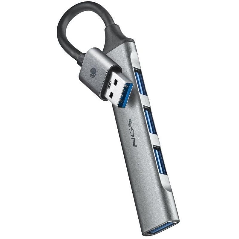 hub usb ngs ihub4 micro| 4xUSB| Cinzento