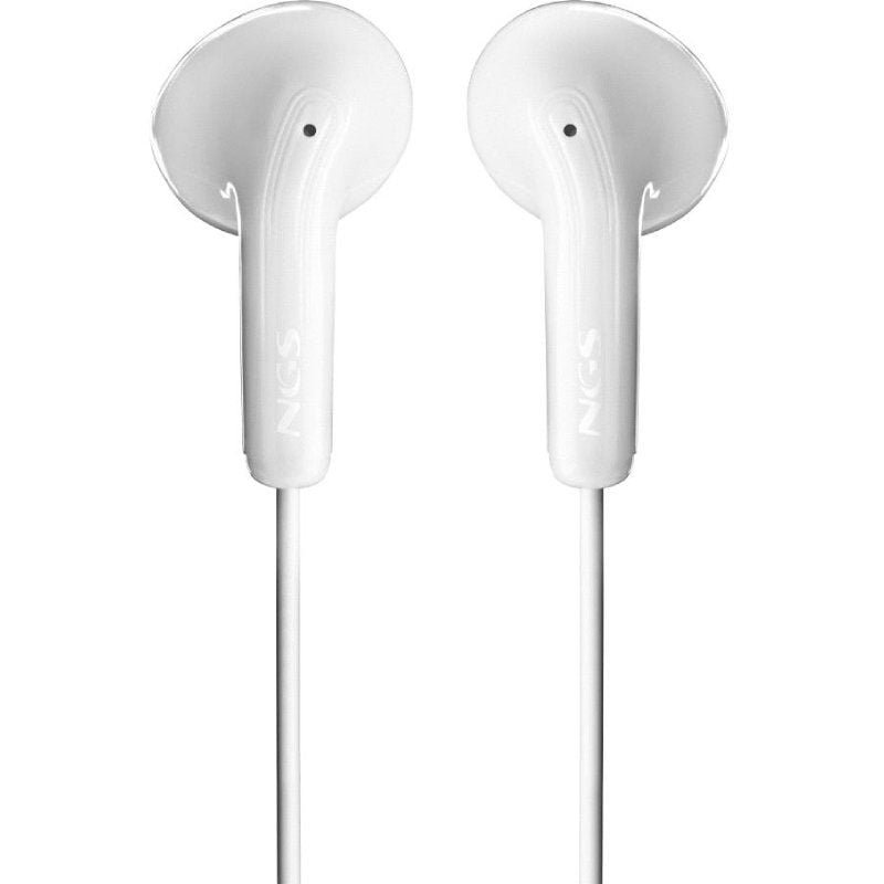 NGS Cross Glide Fones de ouvido | com microfone| USB tipo-c| brancos