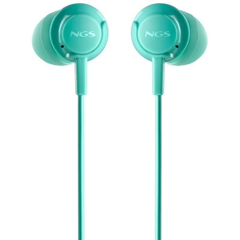 Fones de ouvido intra-auriculares de deriva cruzada NGS| com microfone| Jack 3.5| Verde