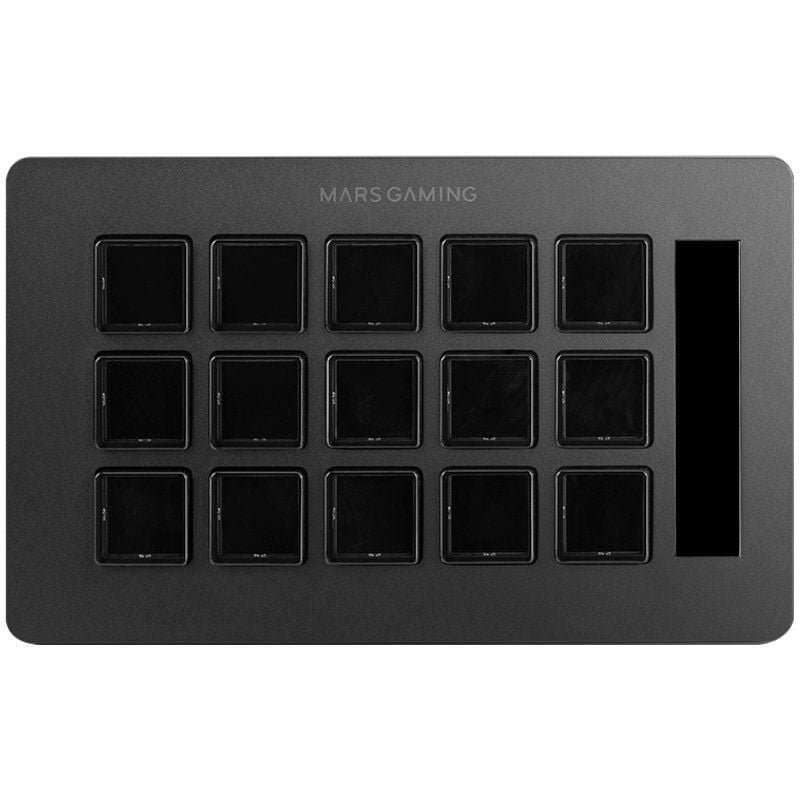 Stream Deck Slim Mars Gaming MSD-ONE| 15 Teclas LCD| Preto
