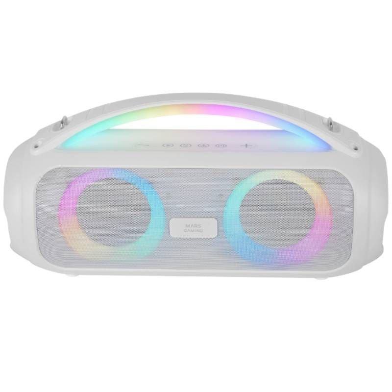 Alto-falante bluetooth da Mars Gaming MS-Pulse| 50W rms| 2.0| Branco