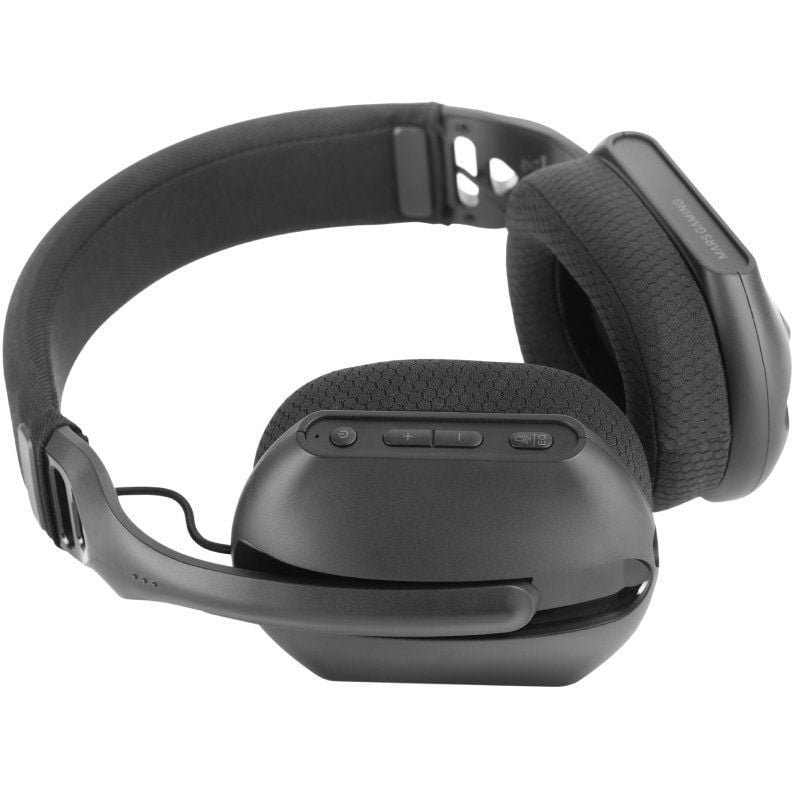 Fones de ouvido de jogos sem fio com microfone Mars GamingWPRO  Jack 3.5  Bluetooth MH  Pretos