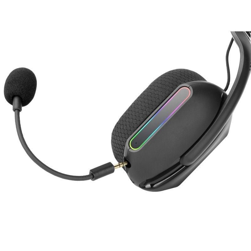 Fones de ouvido de jogos sem fio com microfone Mars GamingWPRO  Jack 3.5  Bluetooth MH  Pretos