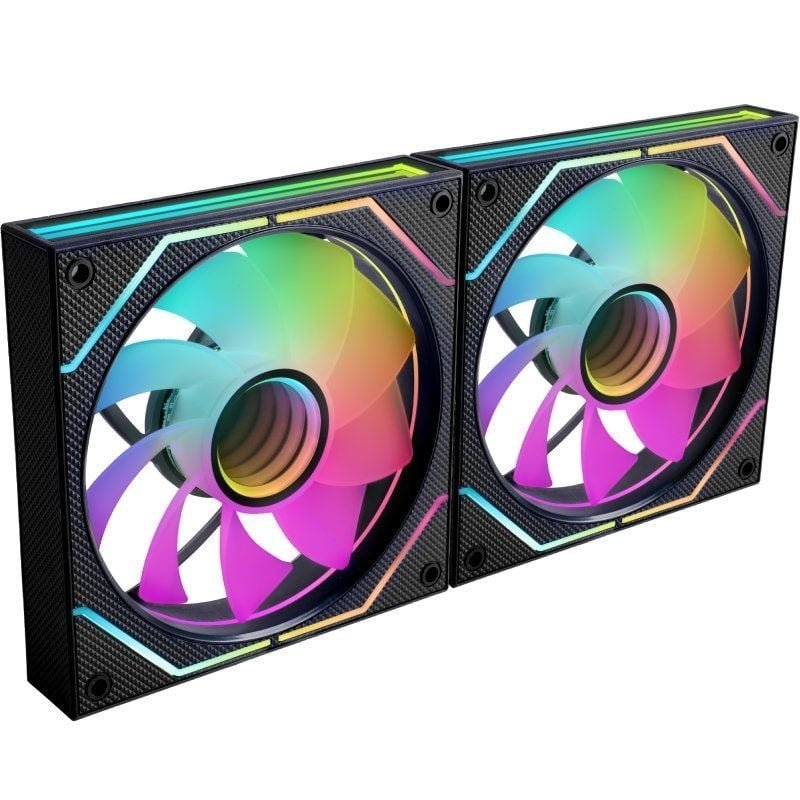 Pack 2 Ventiladores Mars Gaming MF-3DPROX2R| 12cm| ARGB