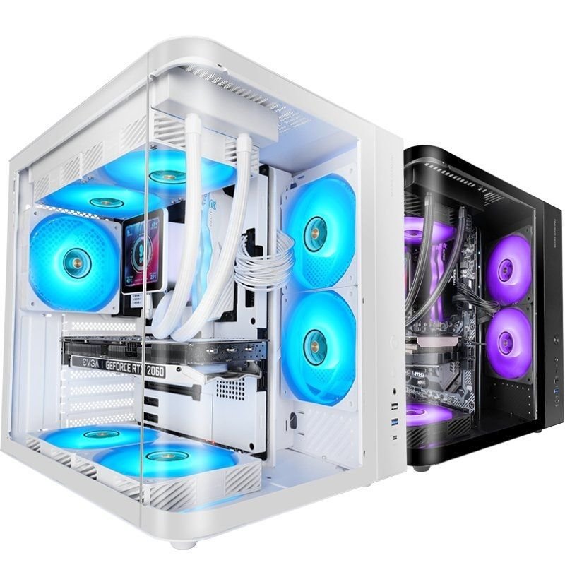 Caixa Gaming Semitorre Mars Gaming MC-CURV  Branca