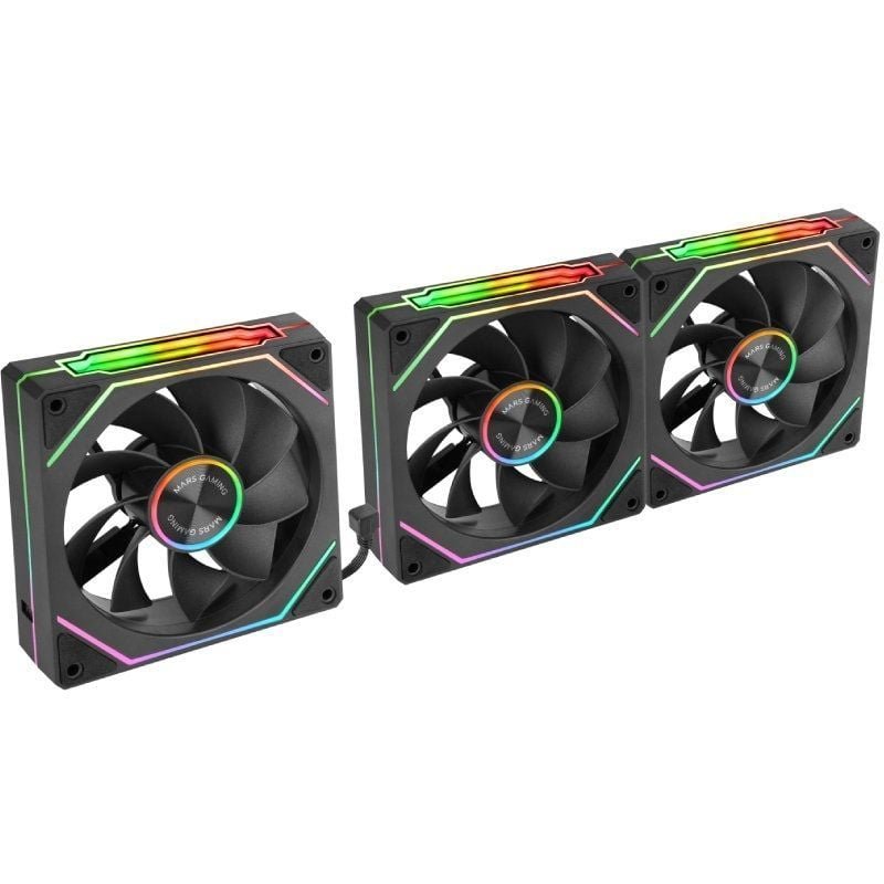 Pack 3 Ventiladores Invertidos Mars Gaming MF-LINKFINITYKIT2R| 12cm| ARGB