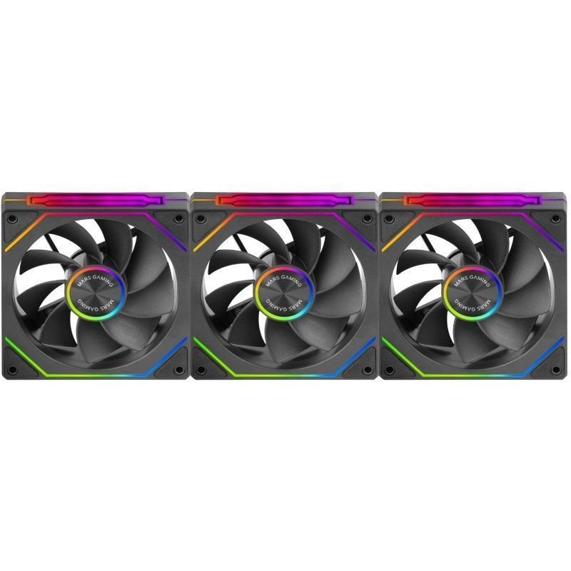 Pack 3 Ventiladores Invertidos Mars Gaming MF-LINKFINITYKIT2R| 12cm| ARGB