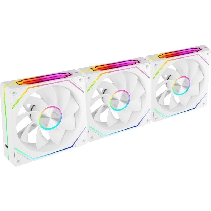 Pack 3 Ventiladores Invertidos Mars Gaming MF-LINKFINITYKIT2R| 12cm| ARGB| Brancos