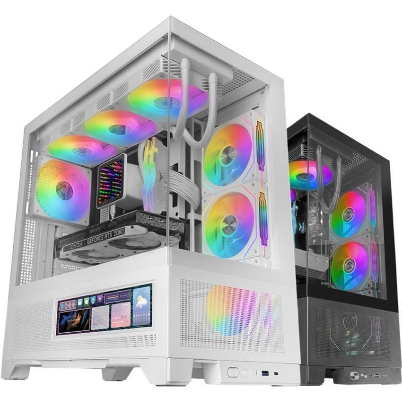 Caixa Gaming Semitorre Mars Gaming MC-LCDX| Branca