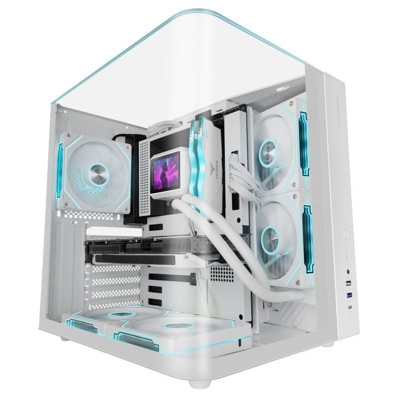 Caixa Gaming Semitorre Mars Gaming MC-INFINIOLITE| Branca