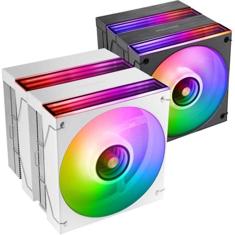 Ventilador com Disipador Mars Gaming MCPU-X26| 12cm| Branco