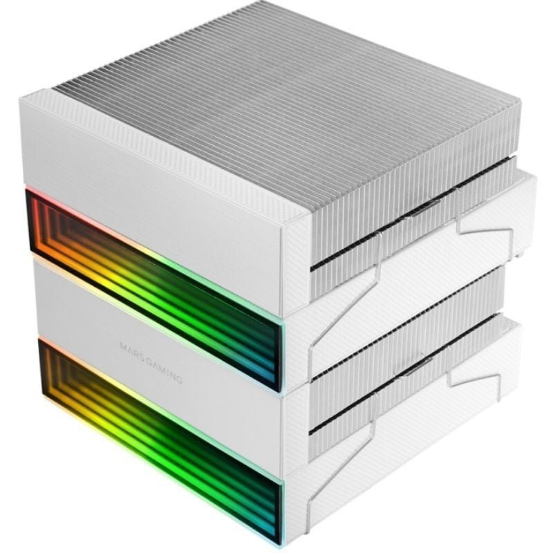 Ventilador com Disipador Mars Gaming MCPU-X26| 12cm| Branco