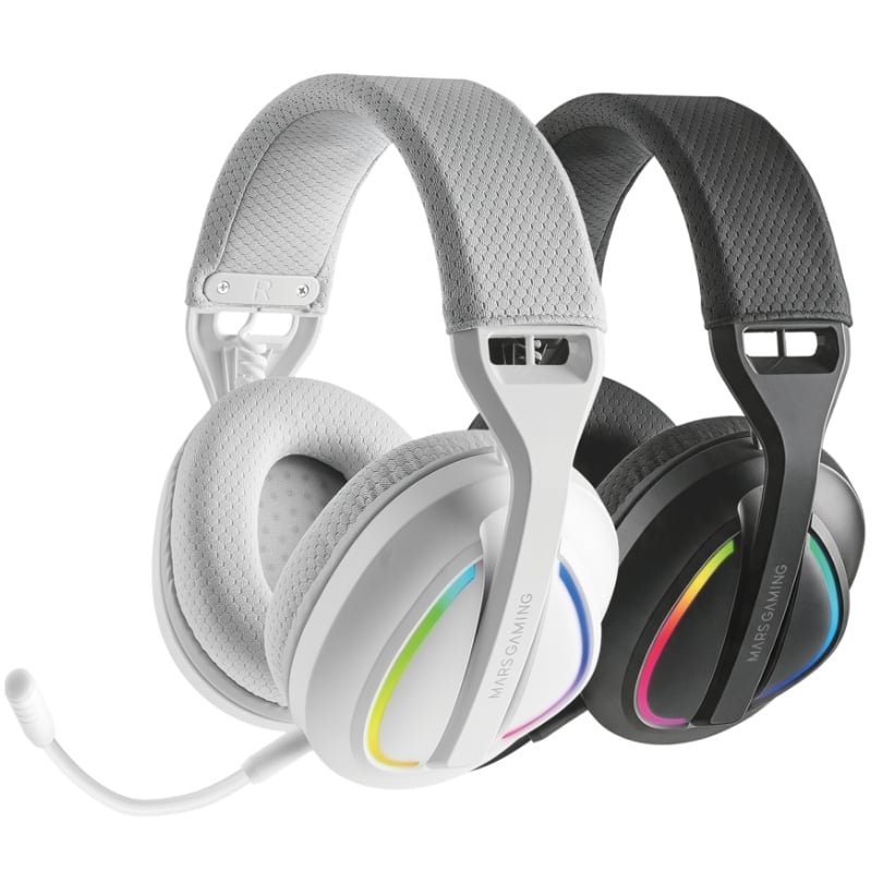 Fones de ouvido de jogos sem fio com microfone Mars Gaming MHW-QUASAR Descrição Jack 3.5 Descrição Bluetooth Descrição Branca