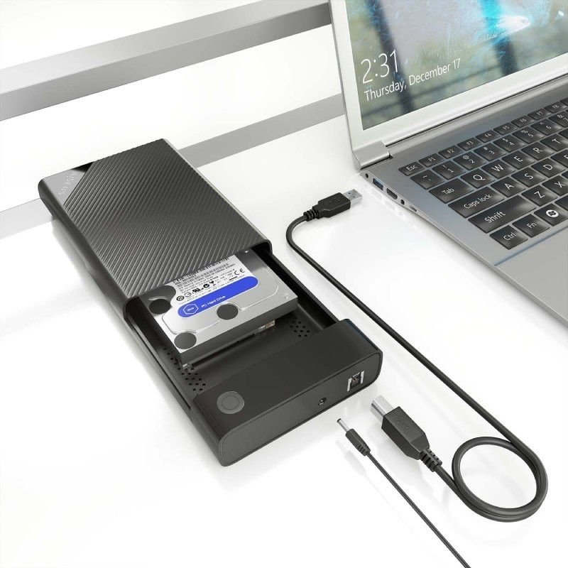 3,5" AISENS ASE-3529B Caso externo do disco rígido | USB 3.1| Sem parafusos