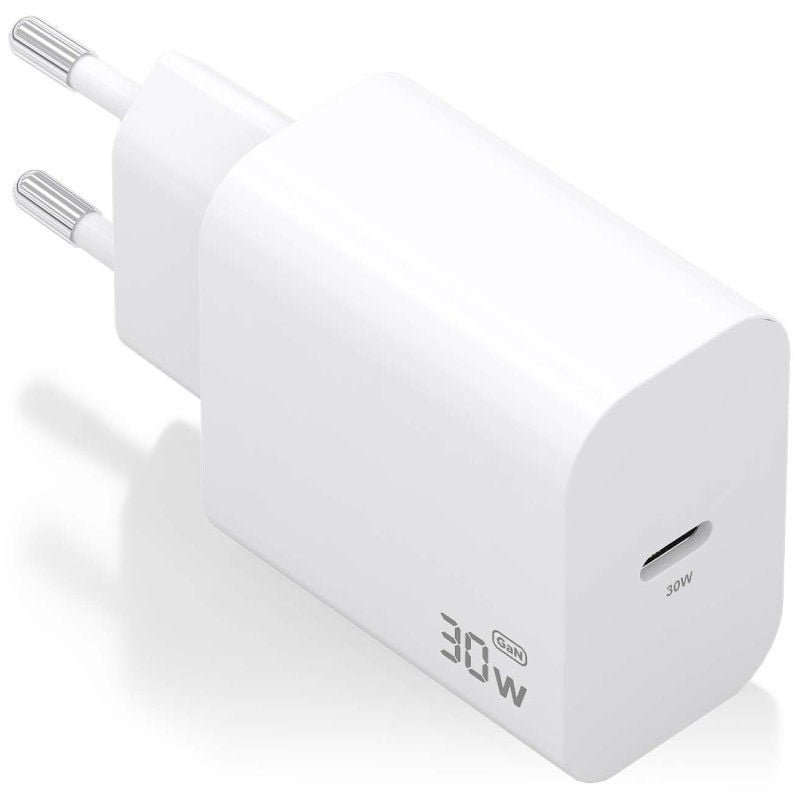 Carregador de parede Aisens A110-0940 GaN | 1xUSB Tipo C | 30W| Branco