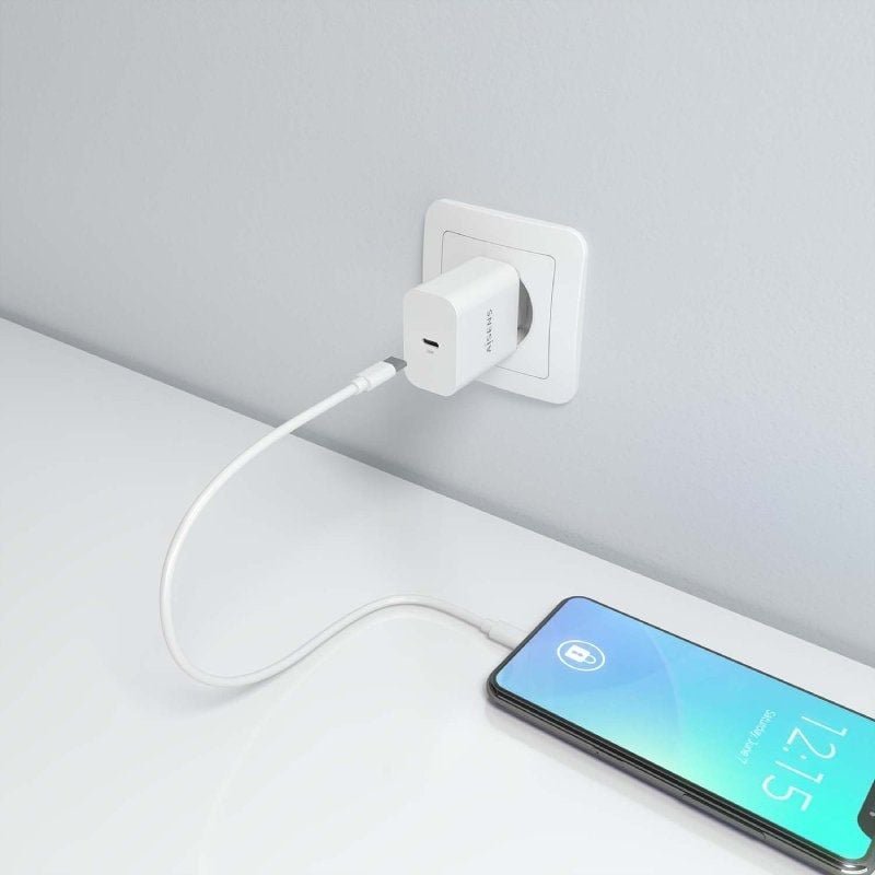 Carregador de parede Aisens A110-0940 GaN | 1xUSB Tipo C | 30W| Branco