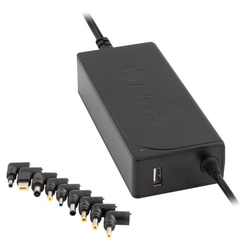 Carregador de portátil NGS W-70W| 1xUSB| 70W| Automático| 9 conectores| Tensão 18,5-20V