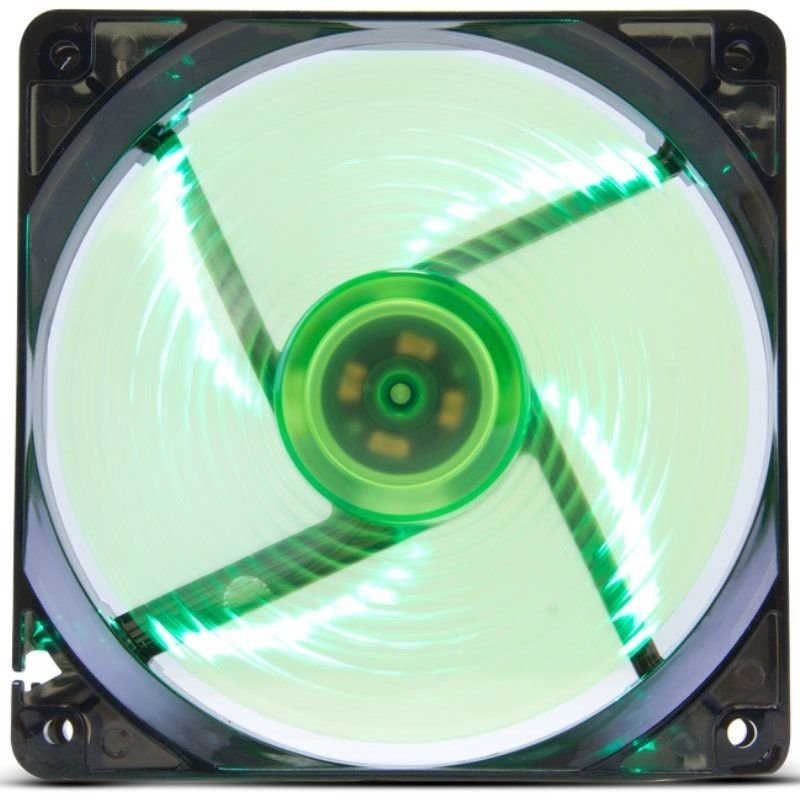 Ventilador Nox Coolfan 120 LED de 12 cm de comprimento Verde