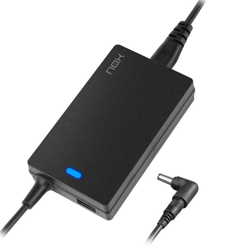 Carregador de portátil Nox 65W| 65W| 1xUSB| Automático| 10 conectores| Tensão 15-20V