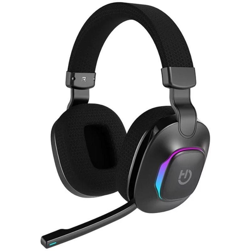Auriculares Gaming sem fios com microfone Hiditec Vortex ARGB| Jack 3.5| Bluetooth| pretos