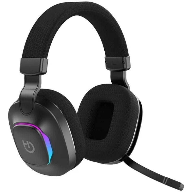 Auriculares Gaming sem fios com microfone Hiditec Vortex ARGB| Jack 3.5| Bluetooth| pretos