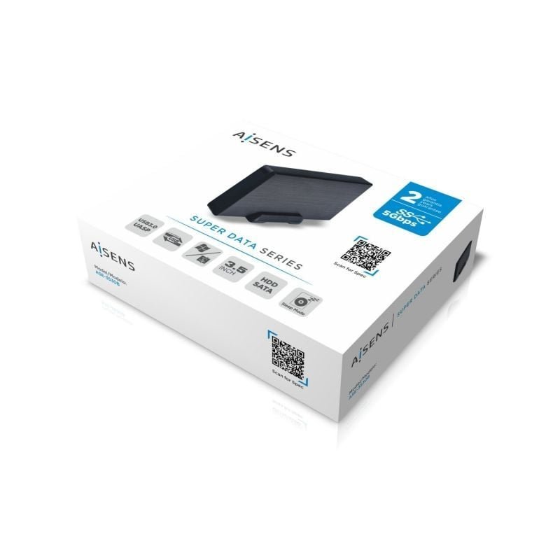 Caixa externa para disco rígido AISENS-3530B de 3,5" | USB 3.1