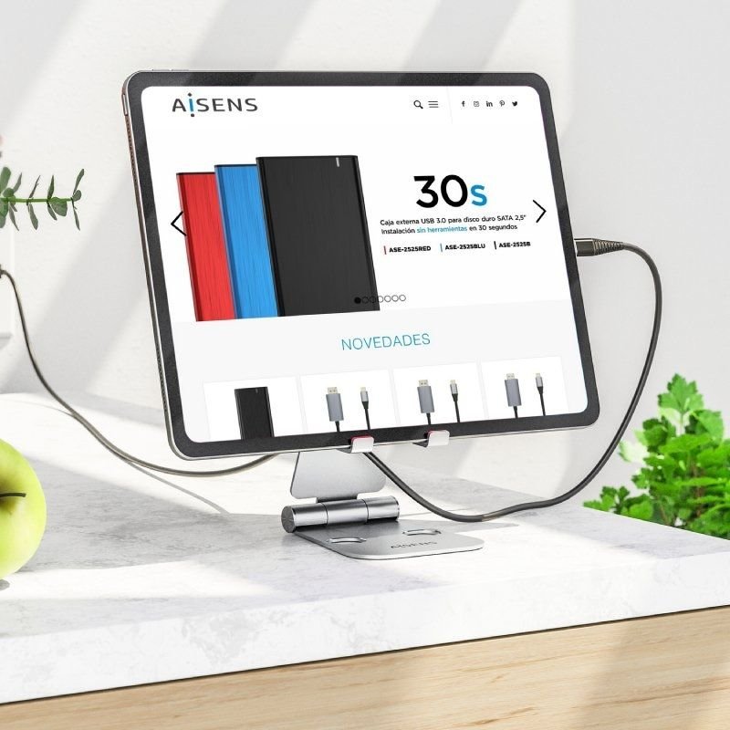 Suporte para smartphone|Tablet Aisens MS2PXL-092| Prata