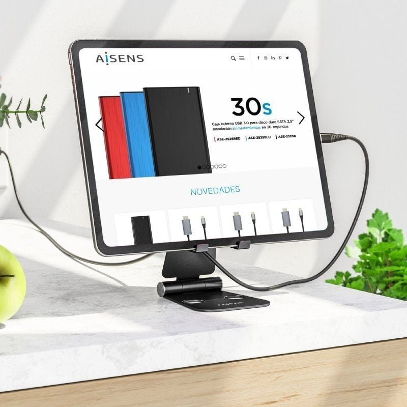 Suporte para smartphone|Tablet Aisens MS2PXL-096| Preto
