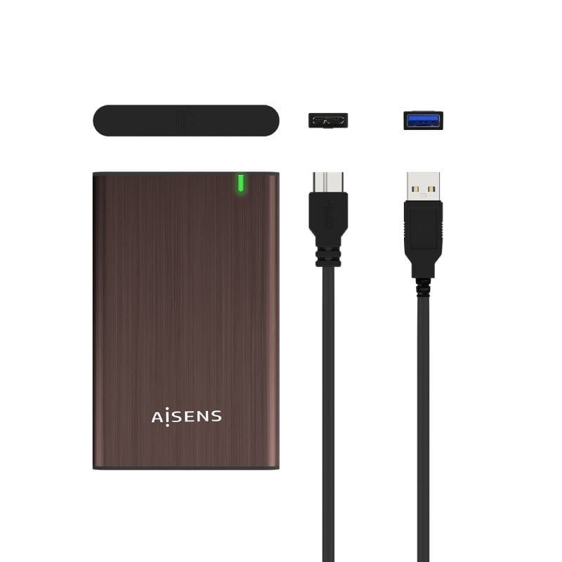 Caixa externa para 2,5" AISENS ASE-2525BWN| USB 3.0| sem parafusos
