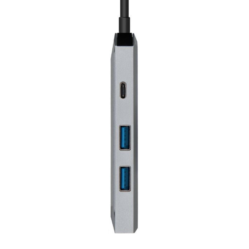 Docking USB Tipo-C Aisens ASUC-4P002-GR| 1xHDMI 4K| 2xUSB| 1xUSB Tipo-C PS| Cinza