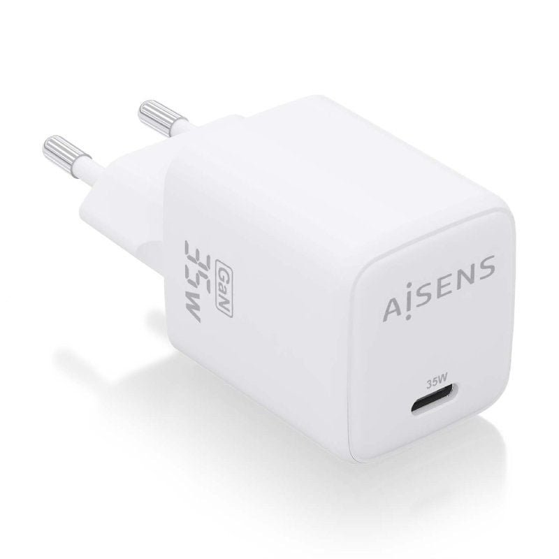 Carregador de parede Aisens GaN ASCH-35W1P016-W | 1xUSB Tipo C | 35W