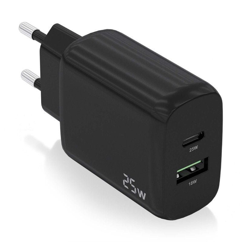 Carregador de parede Aisens A110-0759 | 1xUSB Tipo C | 1xUSB | 25W