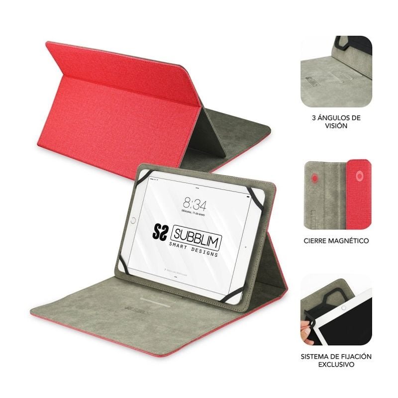 Base Subblim Clever Stand para Tablets de 9.6'-11'| Roja