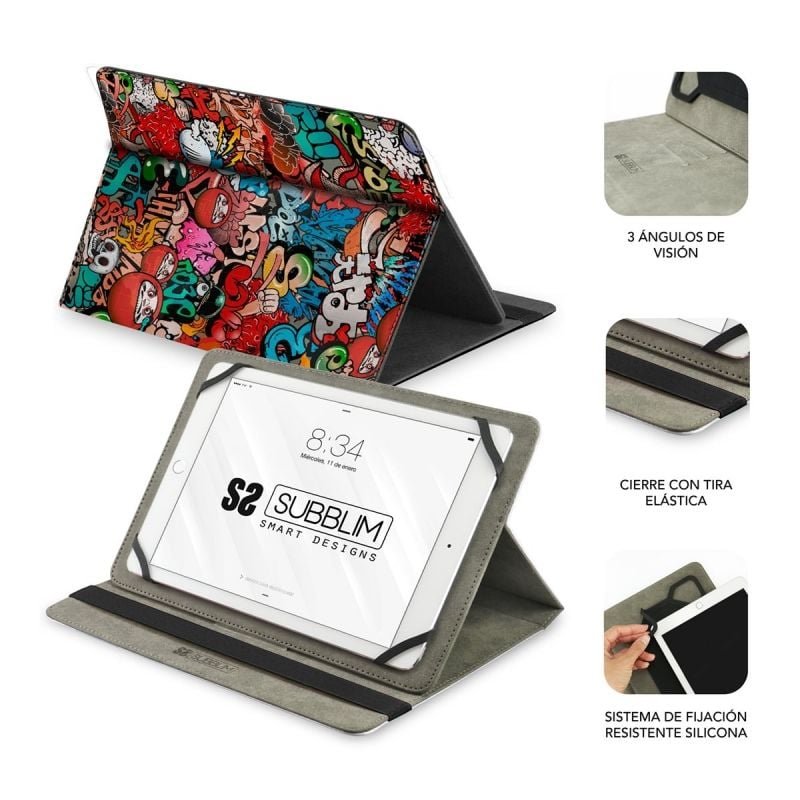 Base Subblim Trendy Graffiti para Tablets de 9.6'-11'