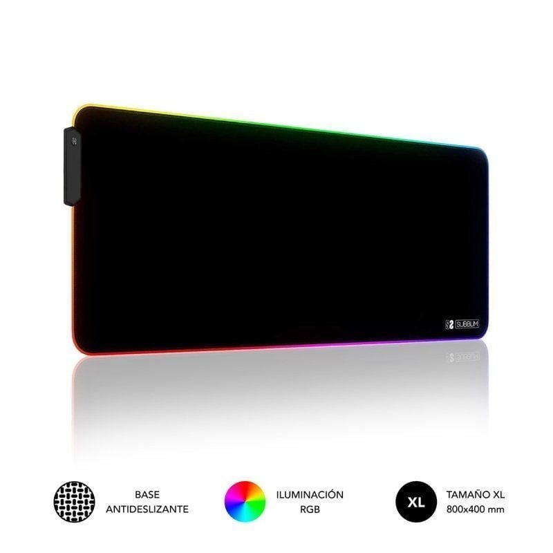 Tapete Subblim MP-02RGB01 LED RGB XL 800 x 300 x 4 mm