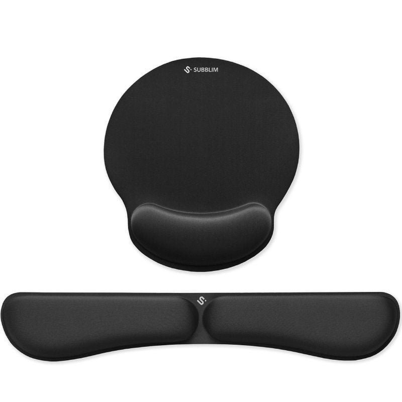 Subblim Ergo MemoryFlex Pacote de descanso de pulso e tapetes ergonômicos