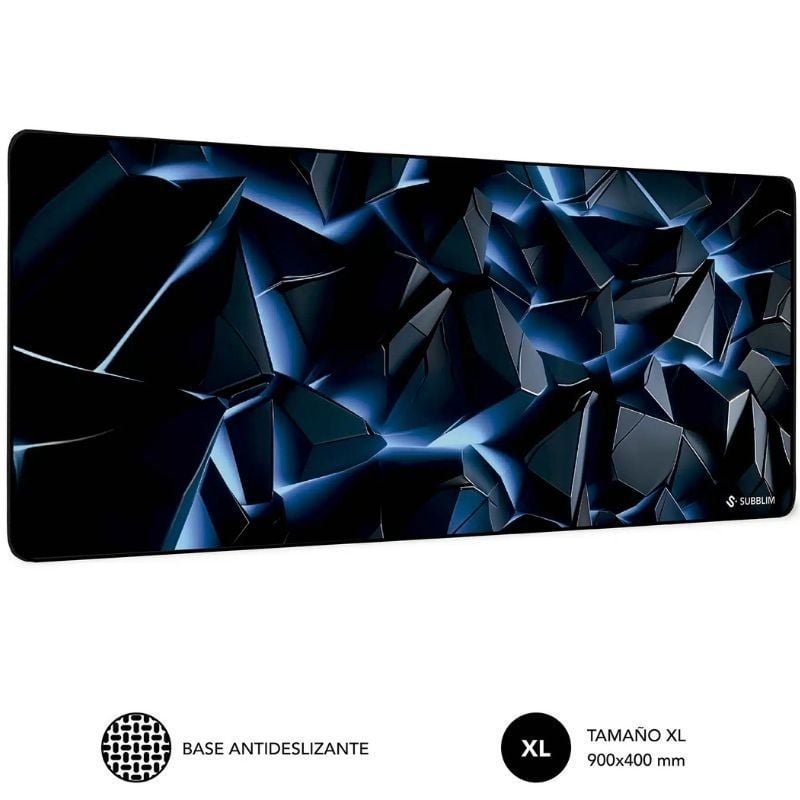 Tapete Subblim Blue Obsidian XL 900 x 400 x 3 mm