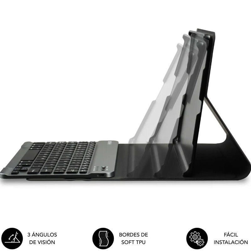 Funda com Teclado Subblim Shock Case Lenovo Tab 10.1' 2025| Preto