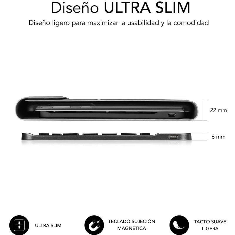 Base com Teclado Subblim Keytab Pro BT Lenovo Tab 2025 11.5'| Preto