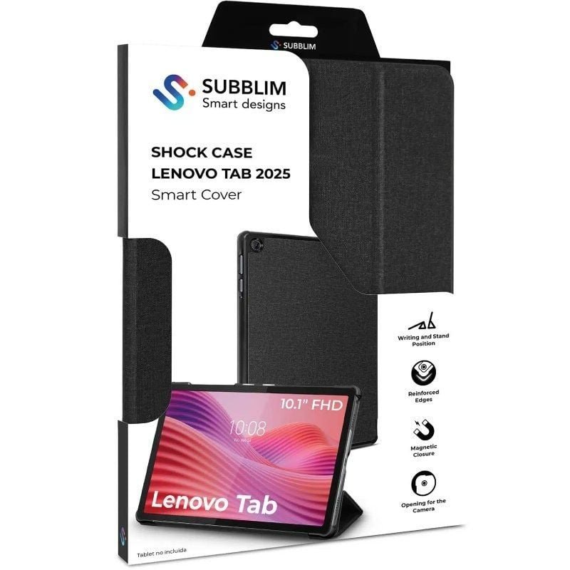 Base Subblim Shock Case Lenovo Tab 2025 10.1'| Preto