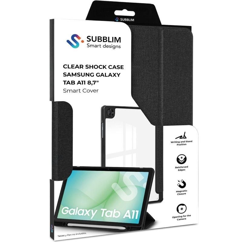 Base Subblim Clear Shock Case para Samsung A11 8.7'| Preto