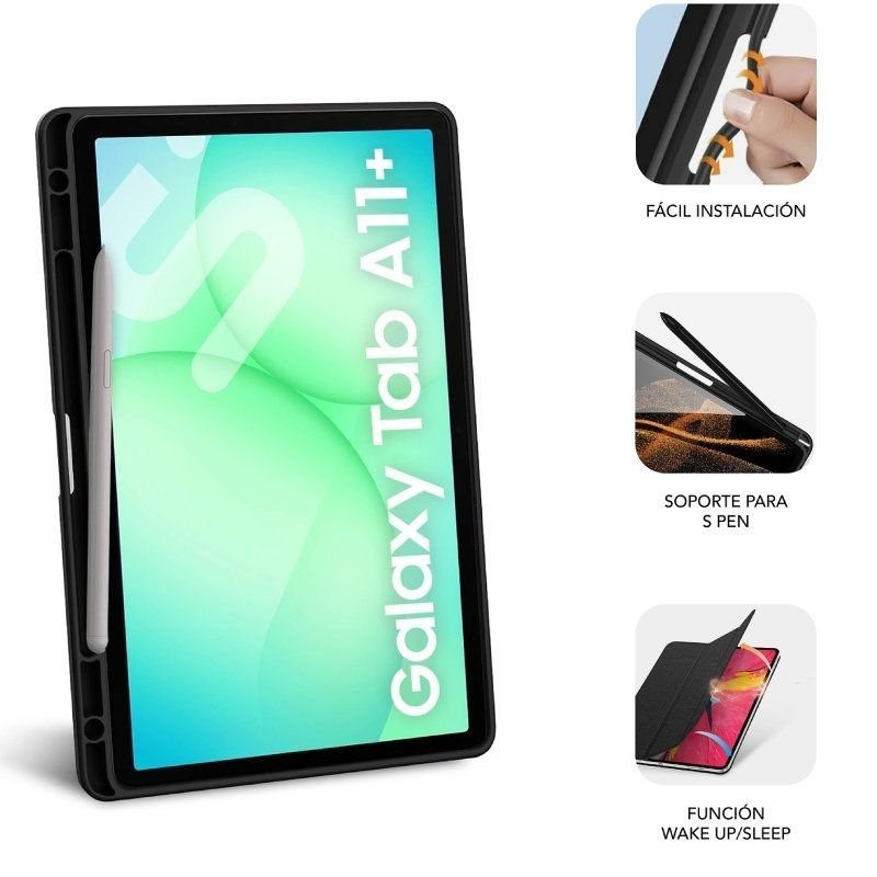 Base Subblim Clear Shock Case para Samsung A11+| Preto