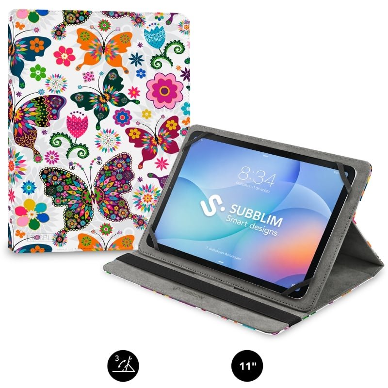 Subblim Trendy Case Borboletas para Tablet de 9,6"-11"