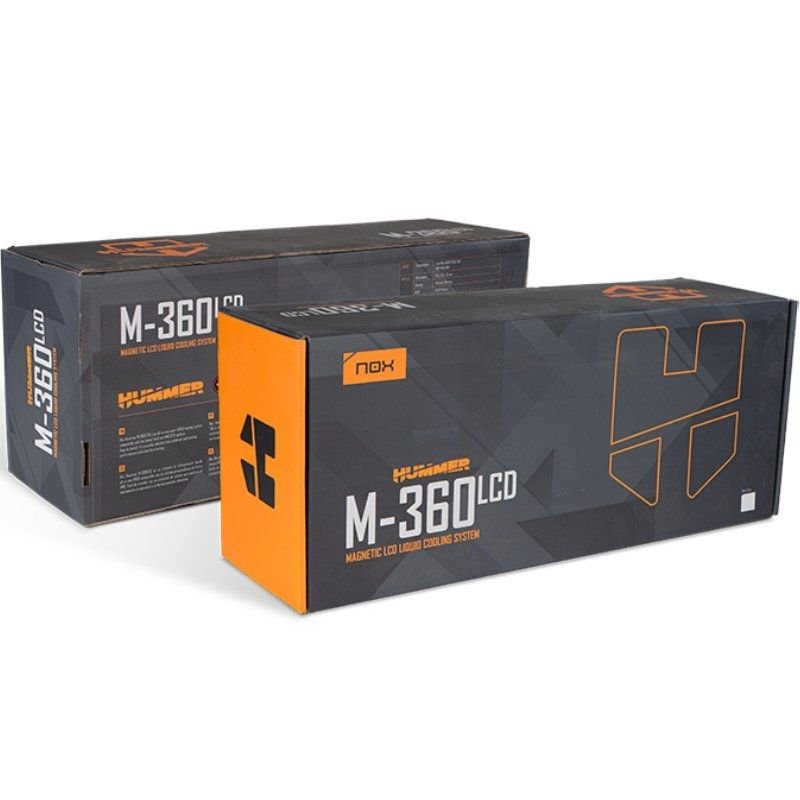 Sistema de refrigeração líquida Nox M-360 LCD em branco