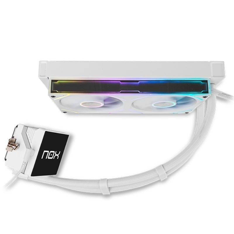 Sistema de refrigeração líquida Nox M-240 LCD em branco