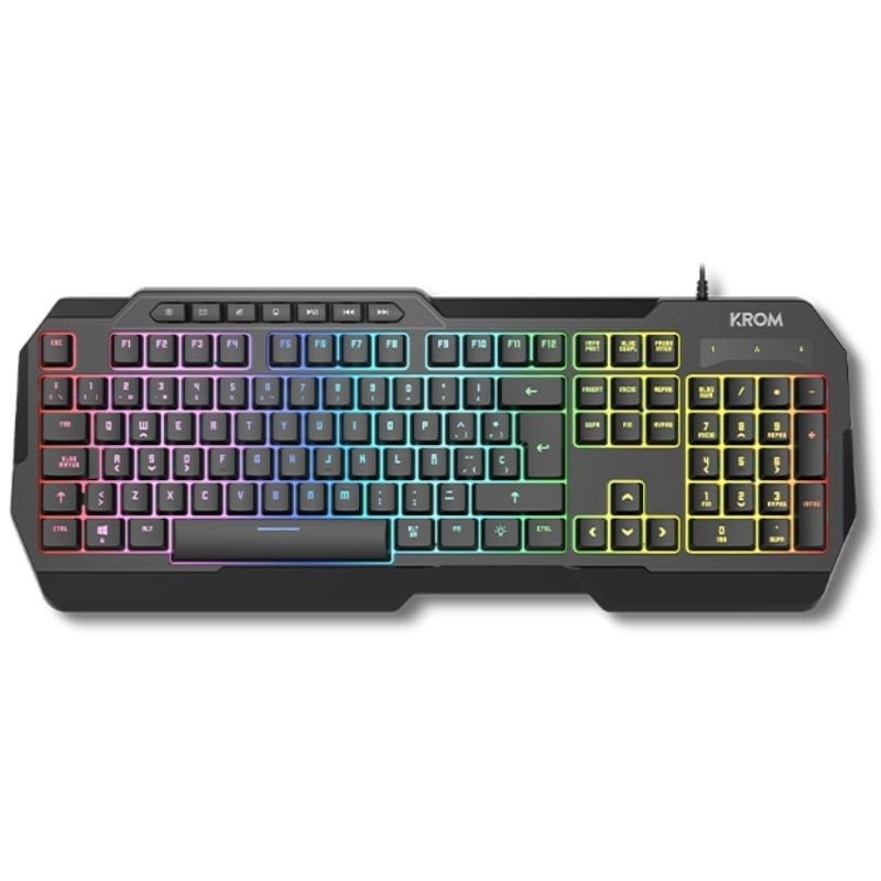 Pack Gaming Krom Kenta| Teclado RGB + Mouse + Esteira+ Auriculares