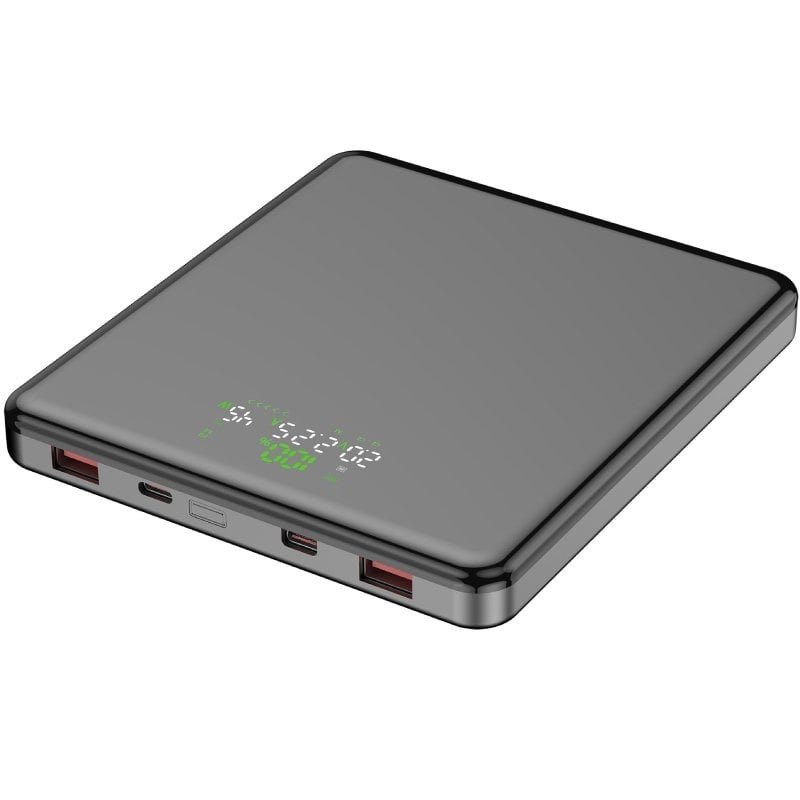 Powerbank 20000mAh Leotec LEPOW100W20G| 100W| Cinza| Inclui cabo USB tipo C