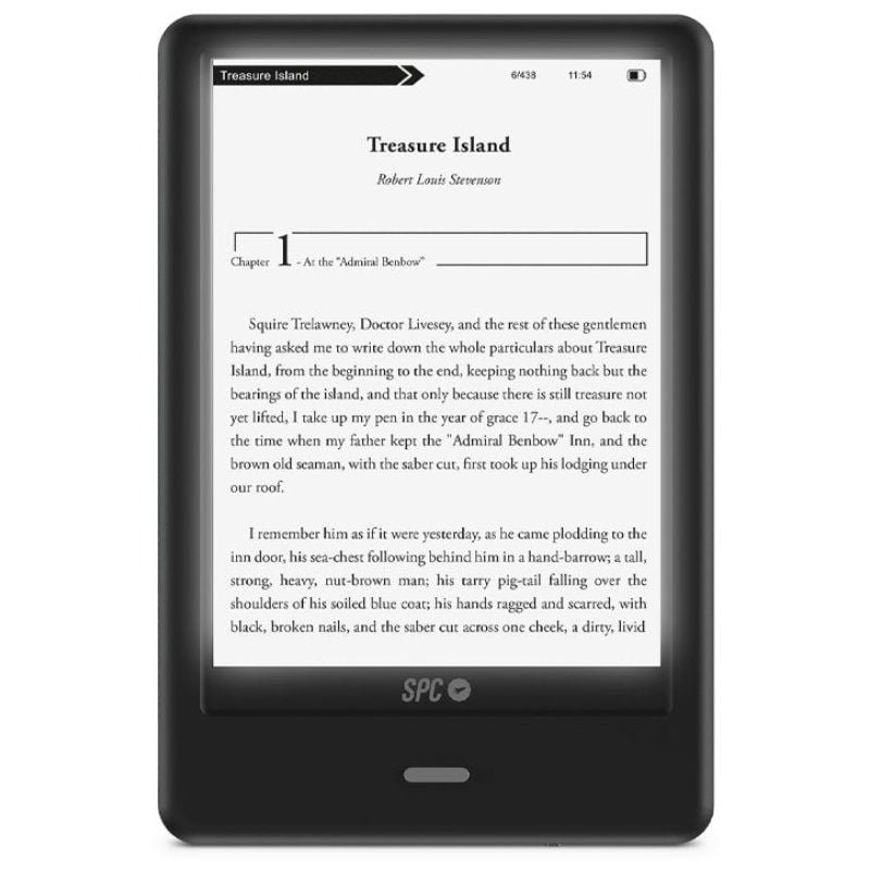 Livro Eletrônico SPC Dickens Light 2 Pro| 6'| Tinta Eletrônica| Preto
