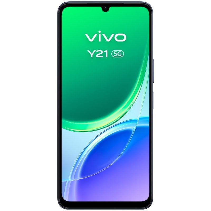 Smartphone Vivo Y21 4GB| 256GB| 6.74'| 5G| Preto Inclui Carregador + Auriculares