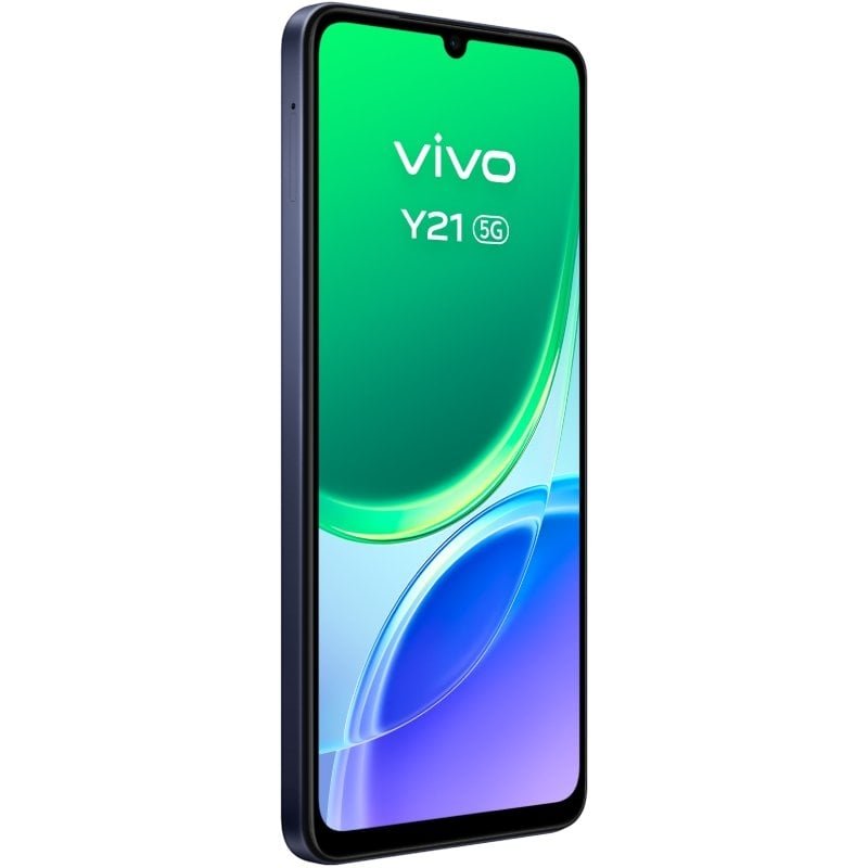 Smartphone Vivo Y21 4GB| 256GB| 6.74'| 5G| Preto Inclui Carregador + Auriculares